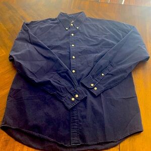 Structure mens vintage large navy button down